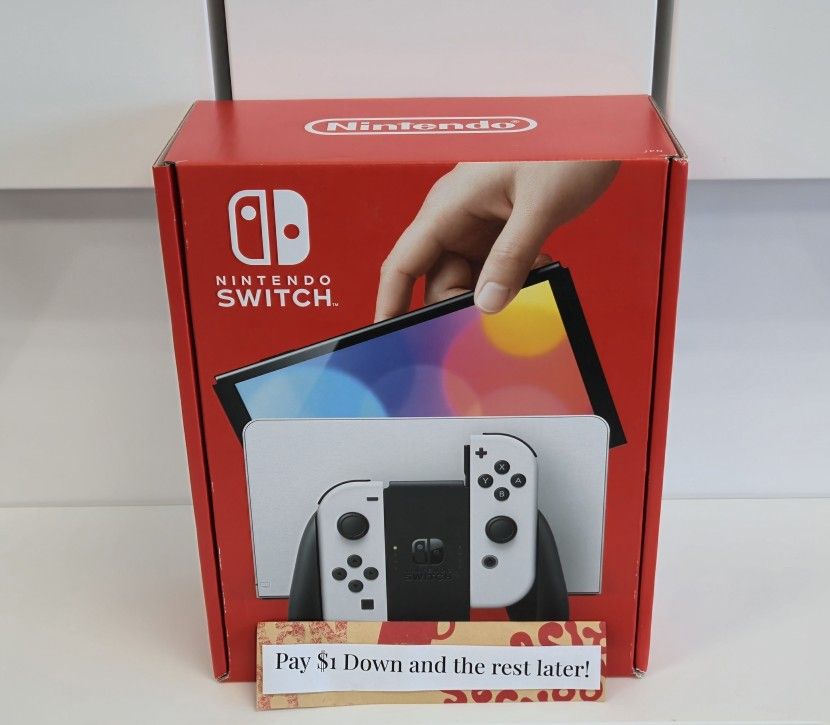 New-Nintendo Switch OLED - Gaming Consoles - Payments Available - Pay $1 Down To take It home