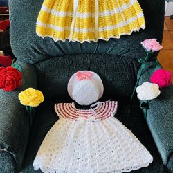 Baby Dress Baby Cloth Woman Hat Baby Hat Crochet Yarn