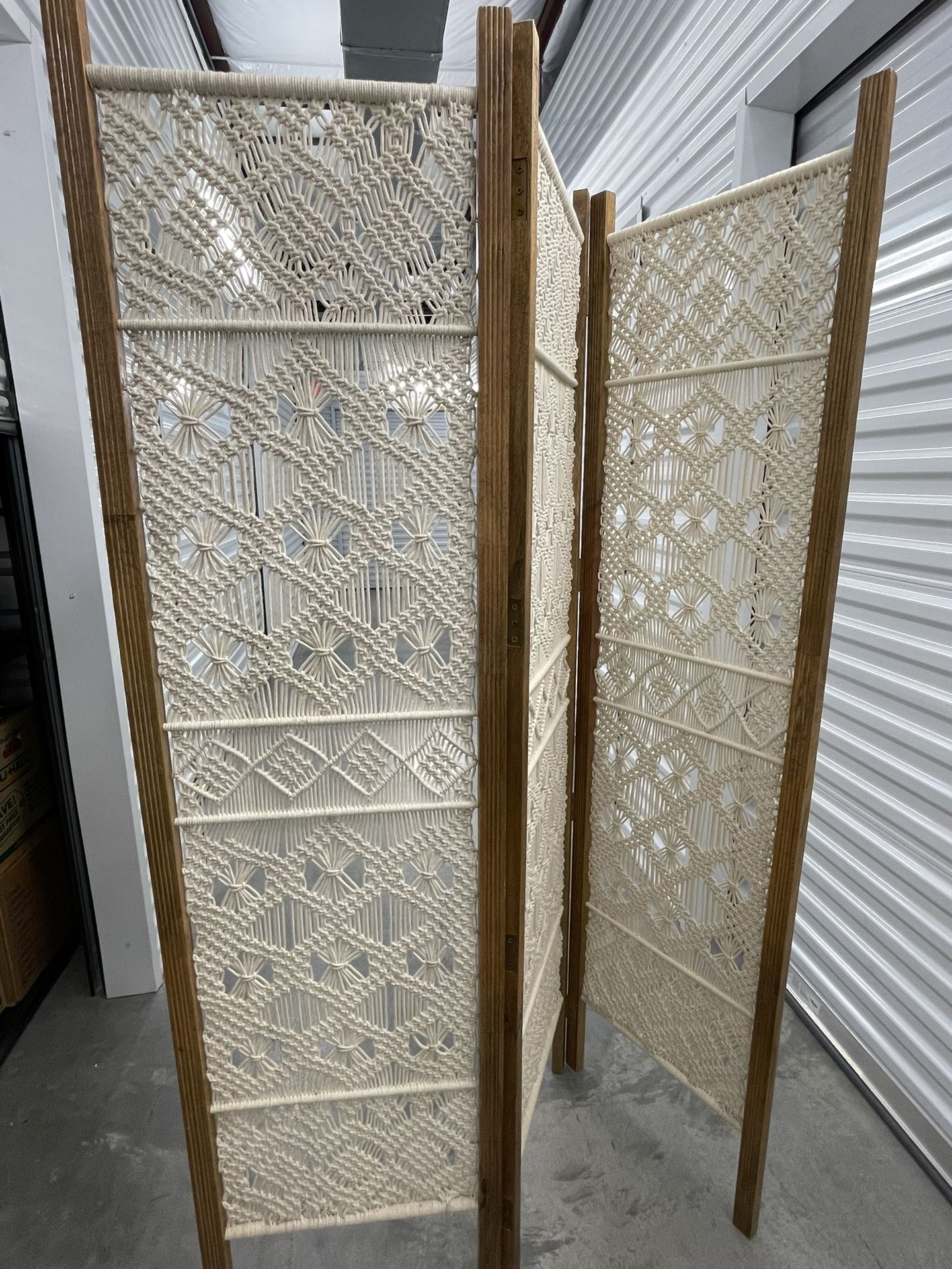 World Market Woven Macramé Room Divider