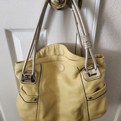 Makowsky Yellow Leather Bag 