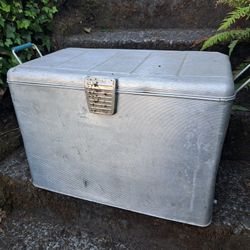 Vintage Aluminum Cooler 