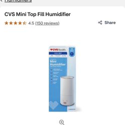 Ultrasonic Mini Humidifier From CVS Open Box 