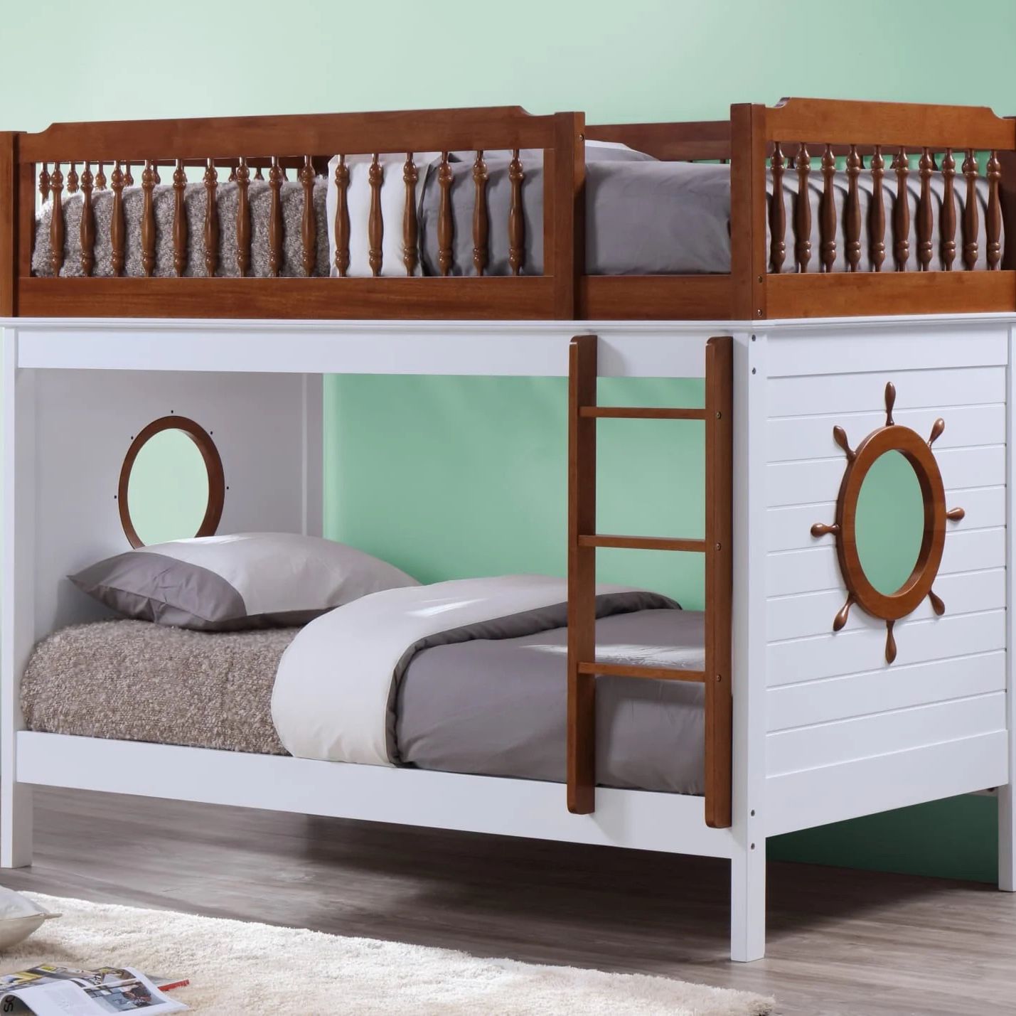 Nautical Acme Furniture Farah Twin/Twin Bunk Bed