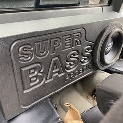 Super Bass Pro Box with Treo 12” Subwoofer and Boss Elite 1600 watt amplifier 