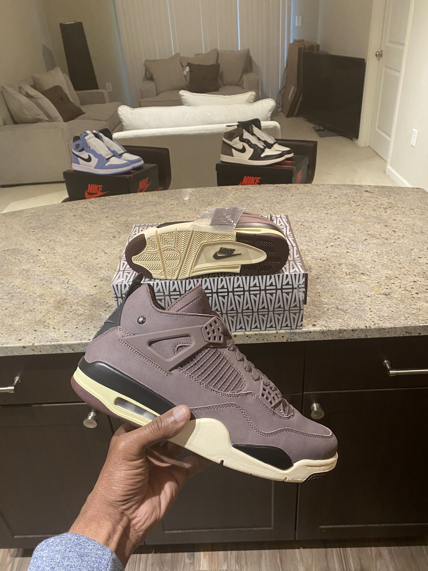 Jordan 4 A Ma Maniere Violet Ore Size 10