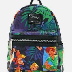 DisneyParks Loungefly Peter Pan Scenes Mini Backpack NWT