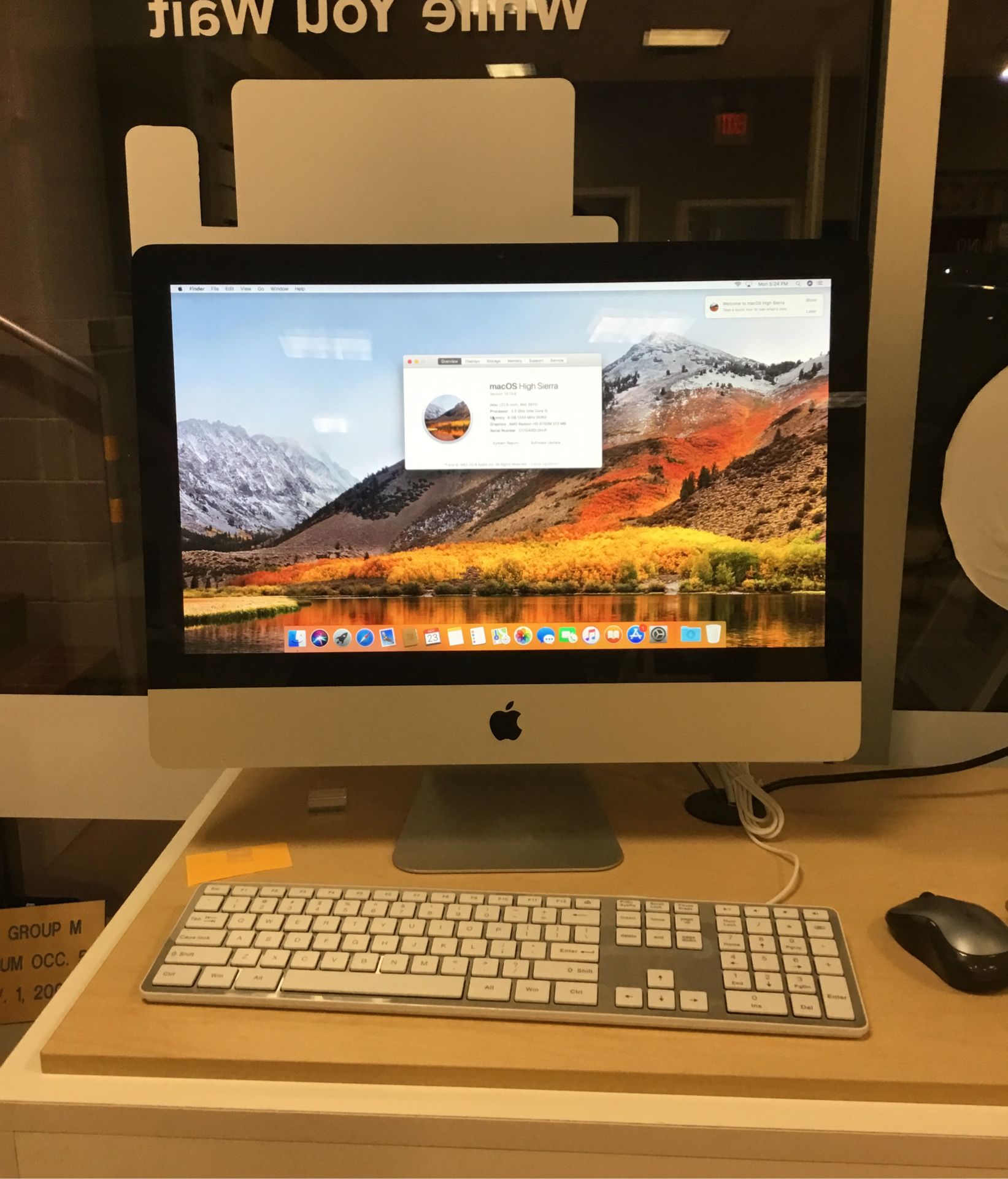 21.5” iMac 8GB, 120GB in excellent condition