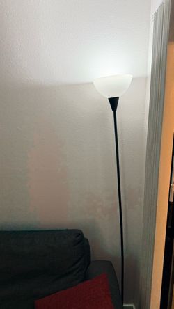 Black Torchiere Floor Lamp
