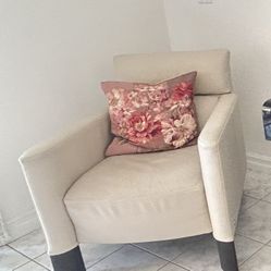 Natuzzi Beige Leather Armchair 