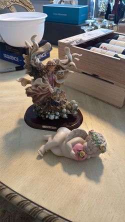 Decorative Angel Figurines Set of Two