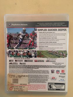 Sony PlayStation ps3 madden 11