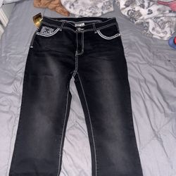 black rockera/vaquera jeans