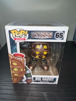 VAULTED SUPER 6-INCH Big Daddy Bioshock Funko Pop Vinyl #65 Video Games Gaming Steampunk Collectible