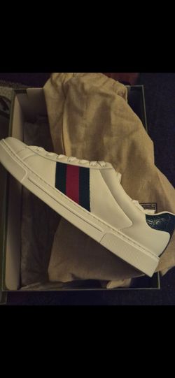 Men's Gucci Ace sneaker with Web size 12