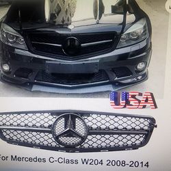 Mercedes C250 C63 Style Grill,Side Skirts,and Intake  Authentic Stock Grill And Authentic Sparco 5 Point Harness Offer On Anything