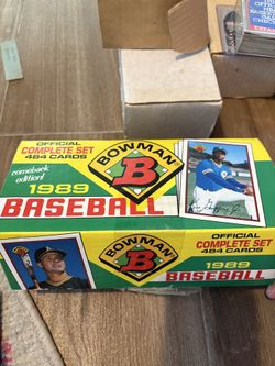 1989 Bowman Baseball Cards Full Set