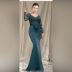 Lang Ting Bridal -Dark Green Formal Dress