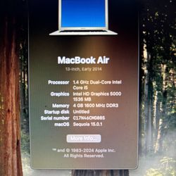 Apple MacBook Air 13inch  