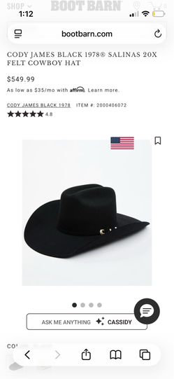 CODY JAMES COWBOY HAT