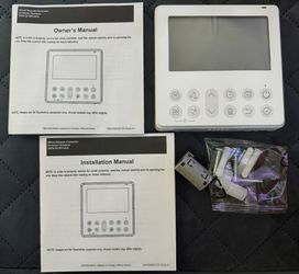 KSACN1401AAA—is a wall-mounted thermostat used to manage ductless or crossover HVAC systems.