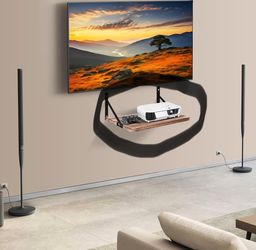 Router Wall Mount Floating Shelf,Projector Mount Rack Holder,Modem Cable Box for Xbox Series PS5 PS4 Wood SS1