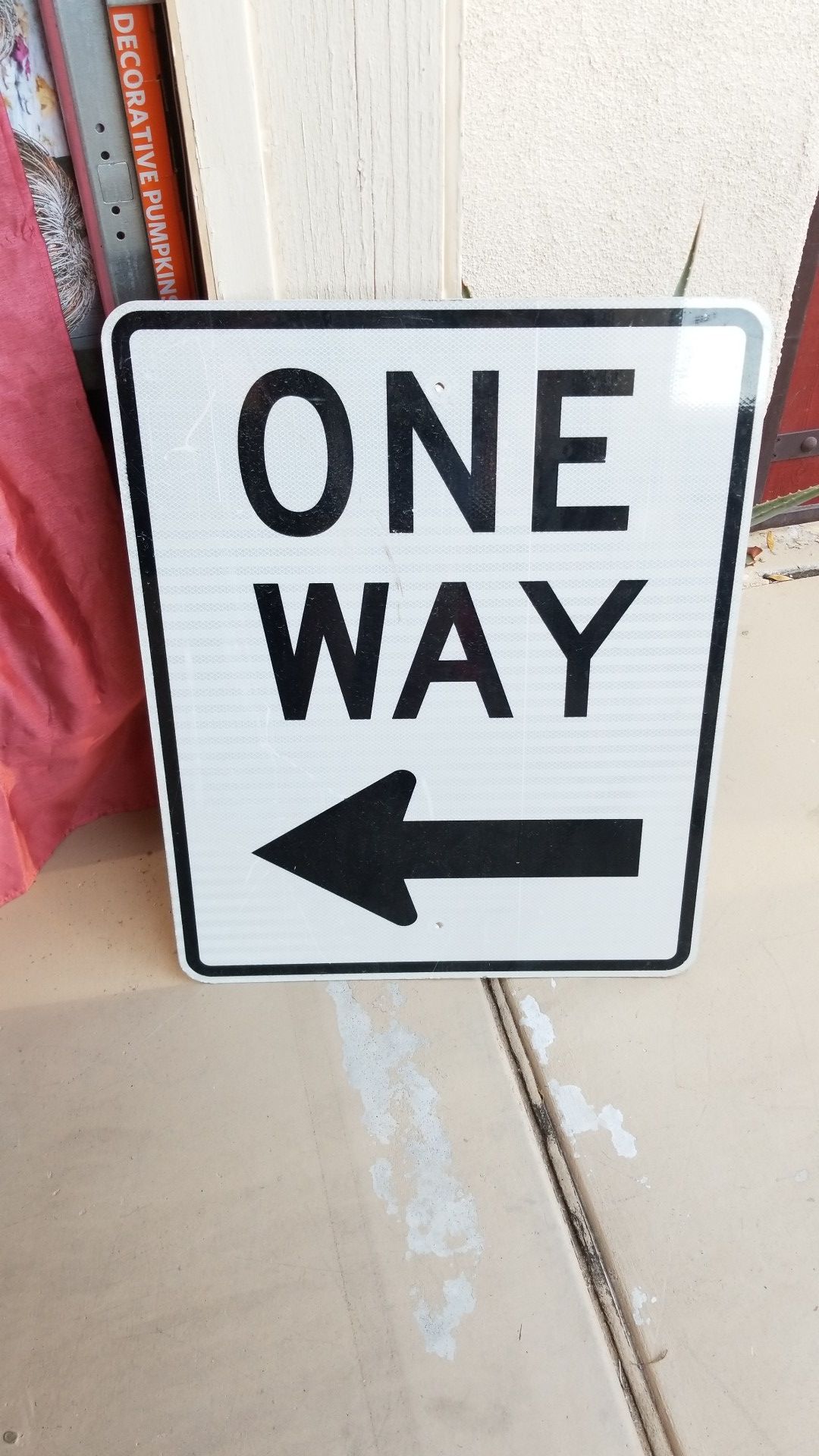 24in. X 30 in. ONE WAY sign