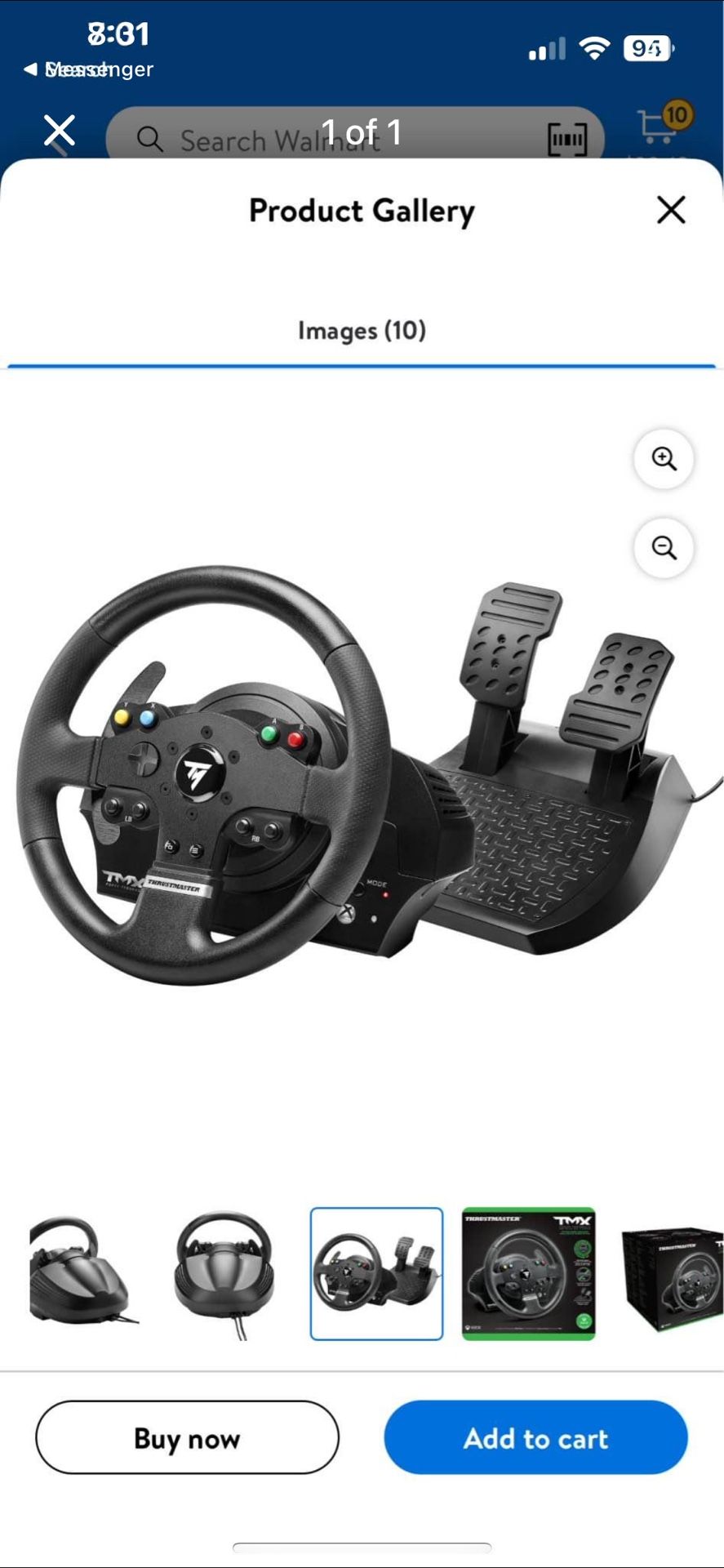 Steering Wheel & Pedals For Xbox