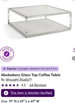 Designer Mod/Glam Coffee Table