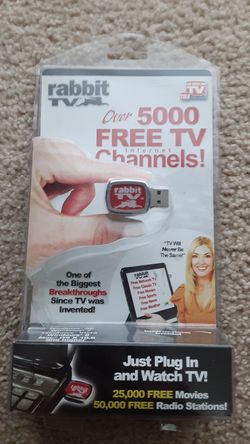 Rabbit TV plug in for your laptop and computer