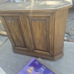 wooden storage cabinet