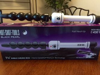 Bubble curling iron