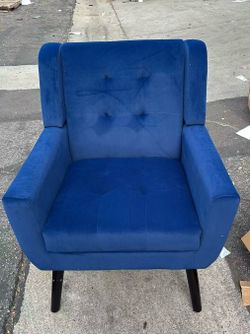 Assembled New Accent Chair, Mid-Century Modern Velvet Fabric Chairs with Arms