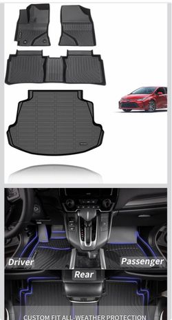 All-Weather Custom Fit Car Floor Mats Set
