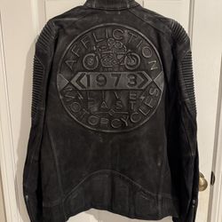 Affliction Men’s Leather Jacket - New With Tags