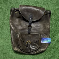 Vintage Robert Cheau Leather Sack Backpack 