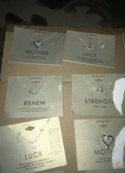 Sterling silver necklaces and bracelets