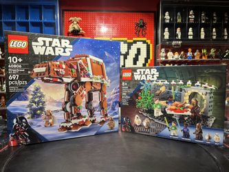 40806 & 40658 LEGO Star Wars Gingerbread AT-AT And Millennium Holiday Diorama