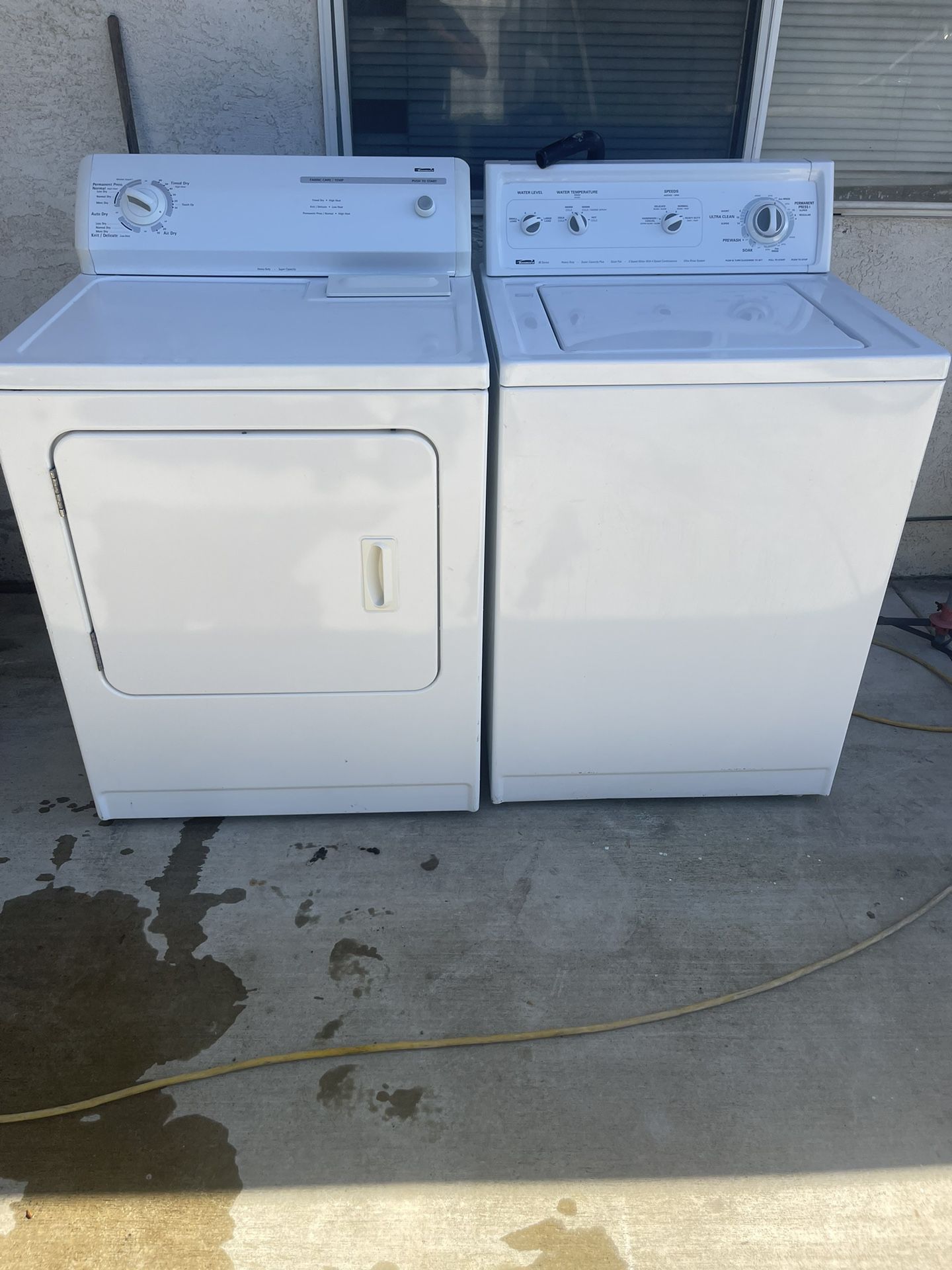 WASHER AND ELECTRIC DRYER 