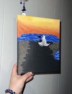 The Lonely Photographer Painting
