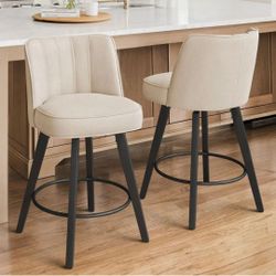 2 Swivel Bar Stools for kitchen island, new in box