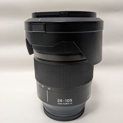 Panasonic Lumix S 24-105mm f/4 Macro O.I.S. Lens L mount With Caps & Hood