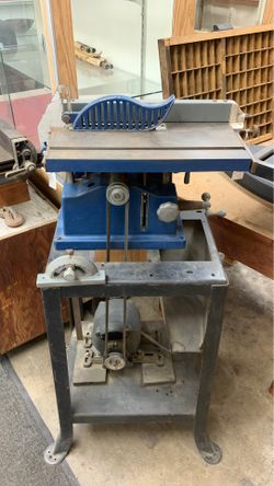 Sears Craftsman Table Saw With Motor and Stand Tool Machinery Equipment Industrial