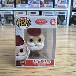 RARE BITTY CHASE Jingle Santa Claus 1" Funko Pop 1262 Rudolph Reindeer Christmas