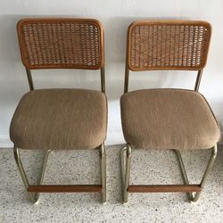 1960s Bauhaus MCM  Daystrom Cantilever Barstools
