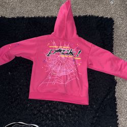 Pink Hoodie Sp5der 