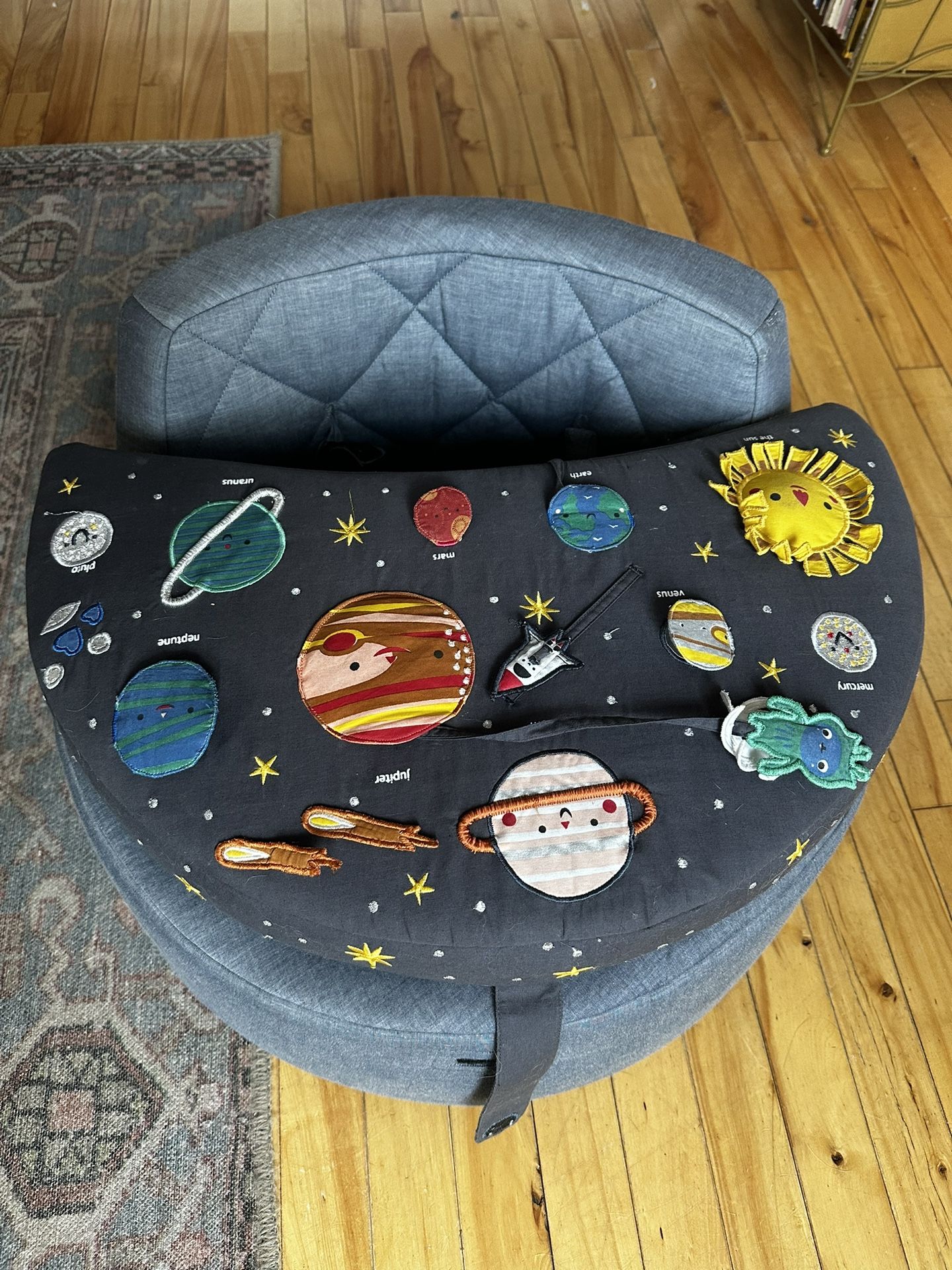 Crate & Barrel Deep Space Baby Activity Chair