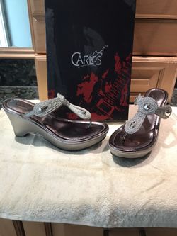 Metallic Women’s Sandal Wedge Shoes