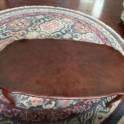 Coffee Table Wooden Acrylic Polished