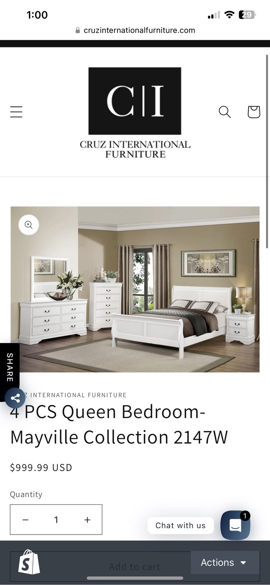 New Queen Bedroom Set 