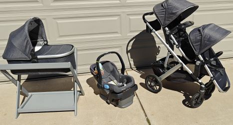UPPAbaby Vista V2 Stroller, Car Seat, Bassinet Set